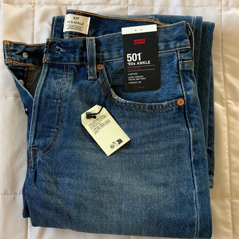 Levi's 501 '90s Straight Jeans - Blue Denim
